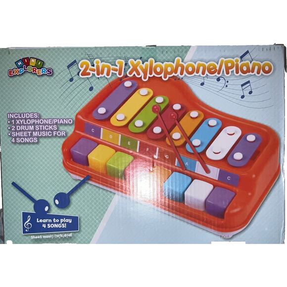 New Kids 2-in-1 Xylophone/Piano Educational Music Toy - Picture 4 of 5